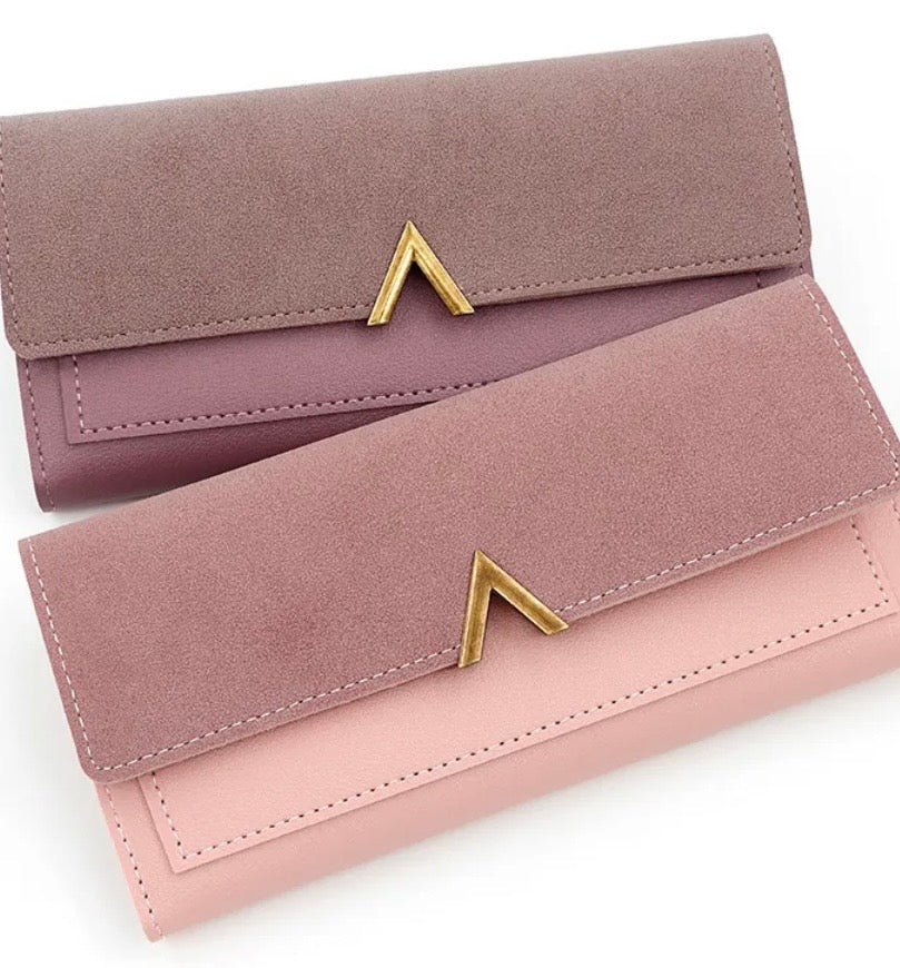 Women’s Long Slim Tri-Fold Retro Wallet