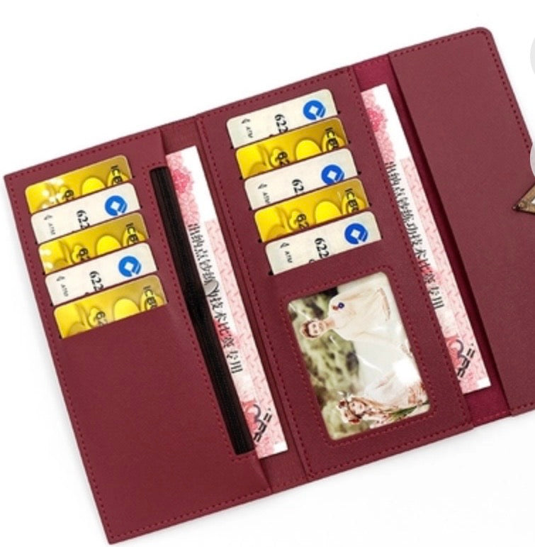 Women’s Long Slim Tri-Fold Retro Wallet