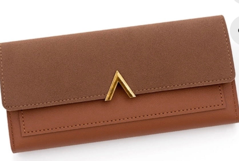 Women’s Long Slim Tri-Fold Retro Wallet