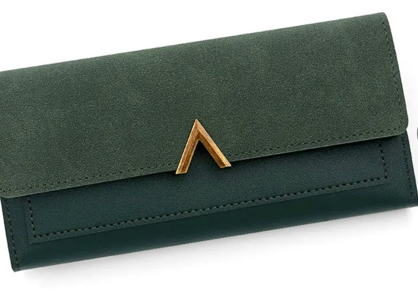 Women’s Long Slim Tri-Fold Retro Wallet