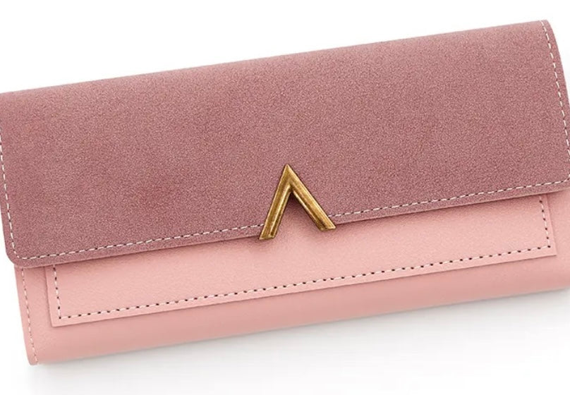 Women’s Long Slim Tri-Fold Retro Wallet