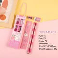 4 Piece Kawaii Cartoon Pencil Set