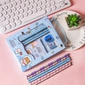 Kawaii Cartoon 6 Piece Stationary Case Set