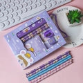 Kawaii Cartoon 6 Piece Stationary Case Set