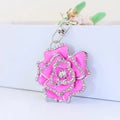 Sparkling Rose Keychain/Bag Charm