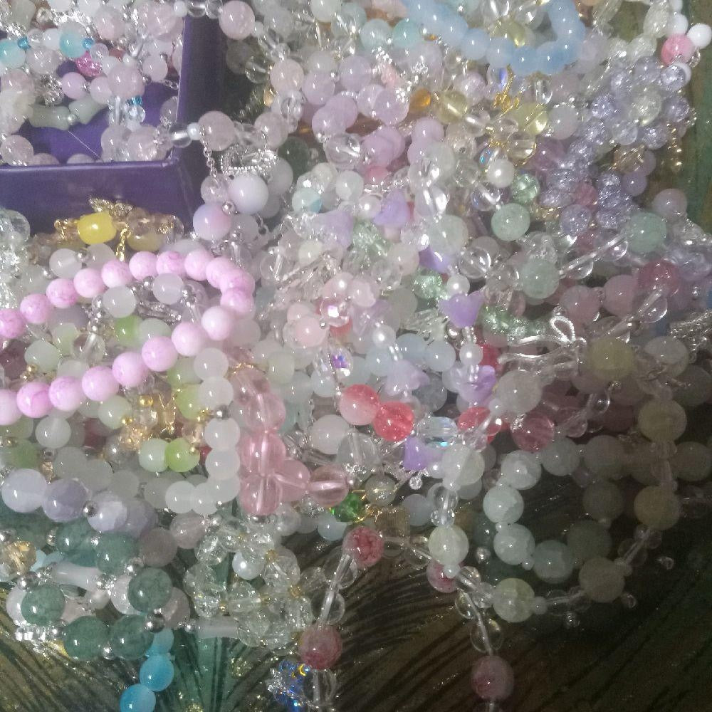 Beaded Glass or Crystal Random Bracelet